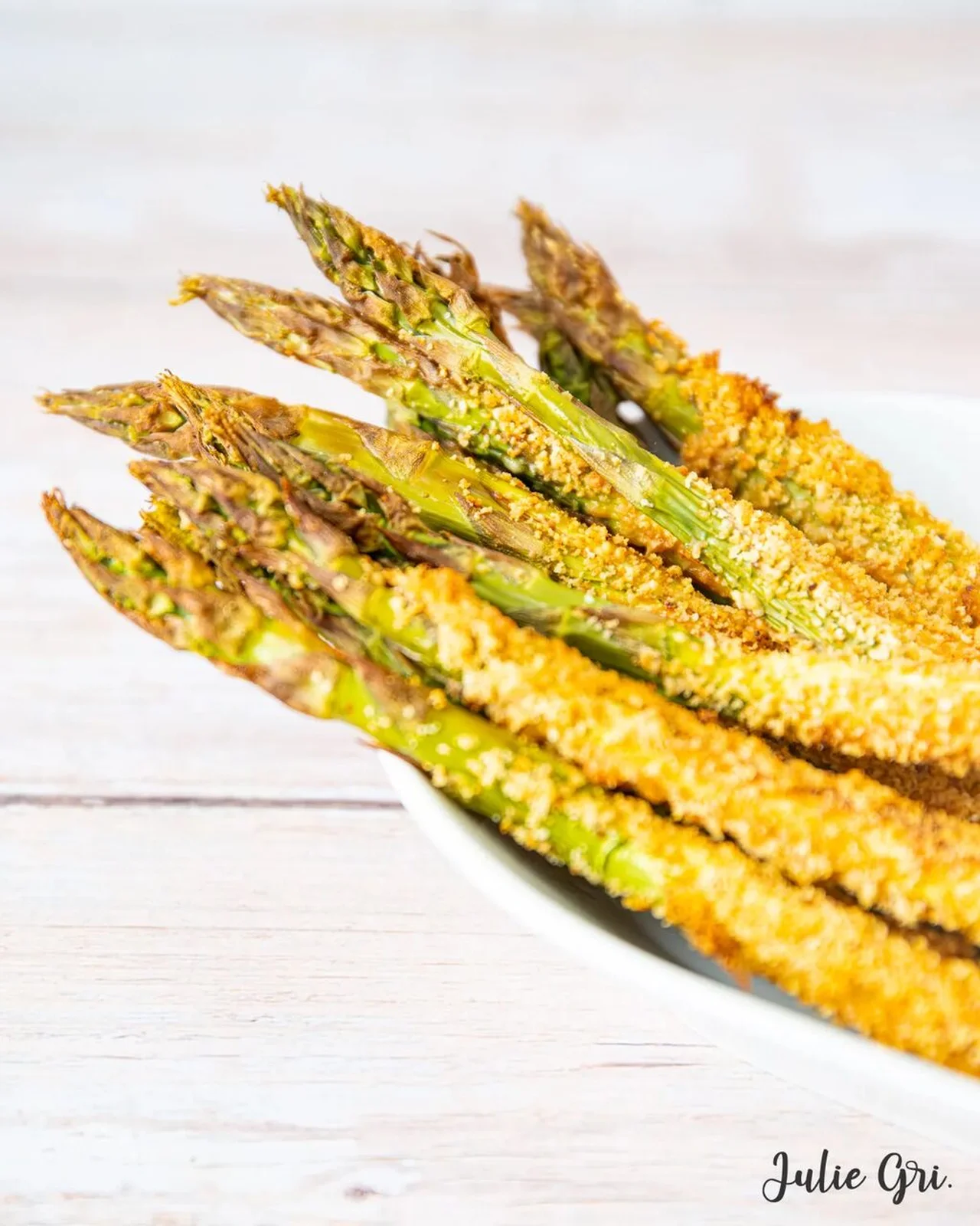 Asperges gratinées au parmesan