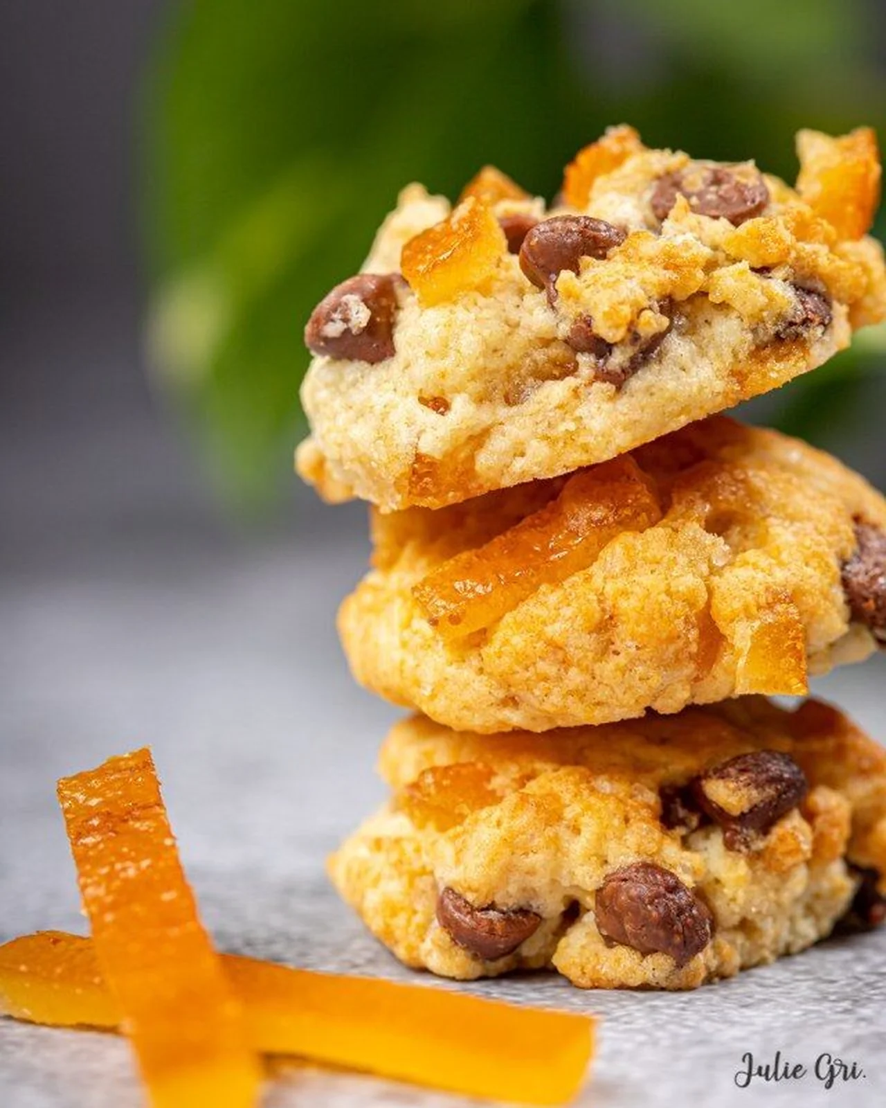 Biscuits à l'orange confite et pépites de chocolat