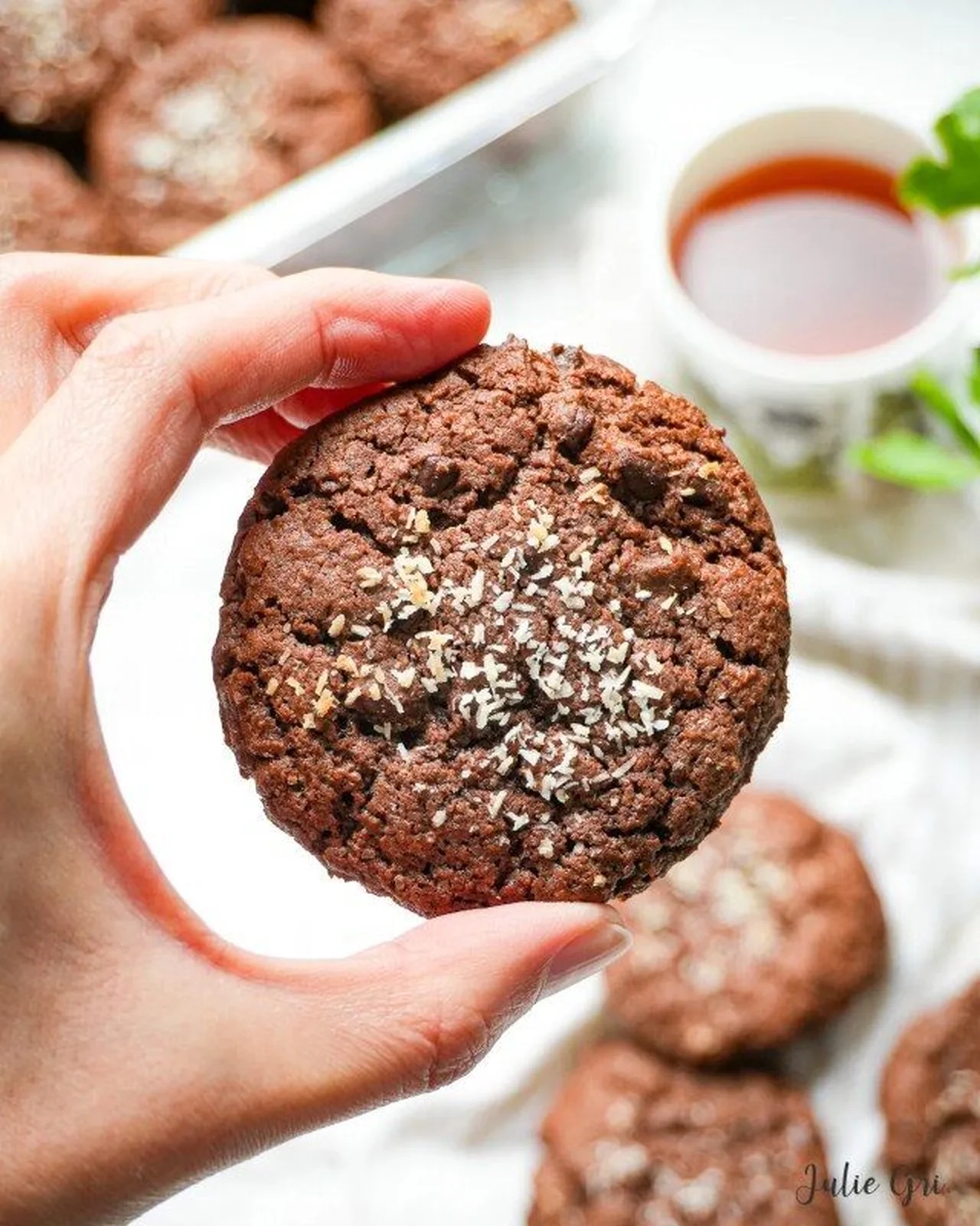 Cookies au chocolat et noix de coco