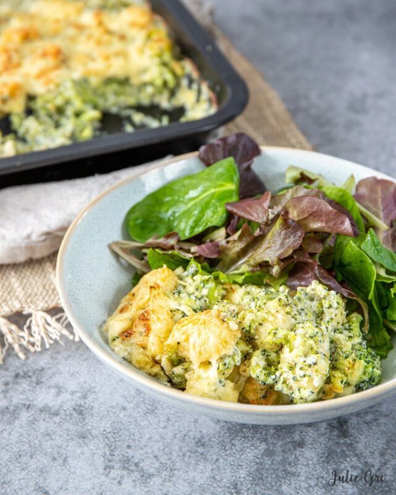 Gratin de gnocchis au brocoli