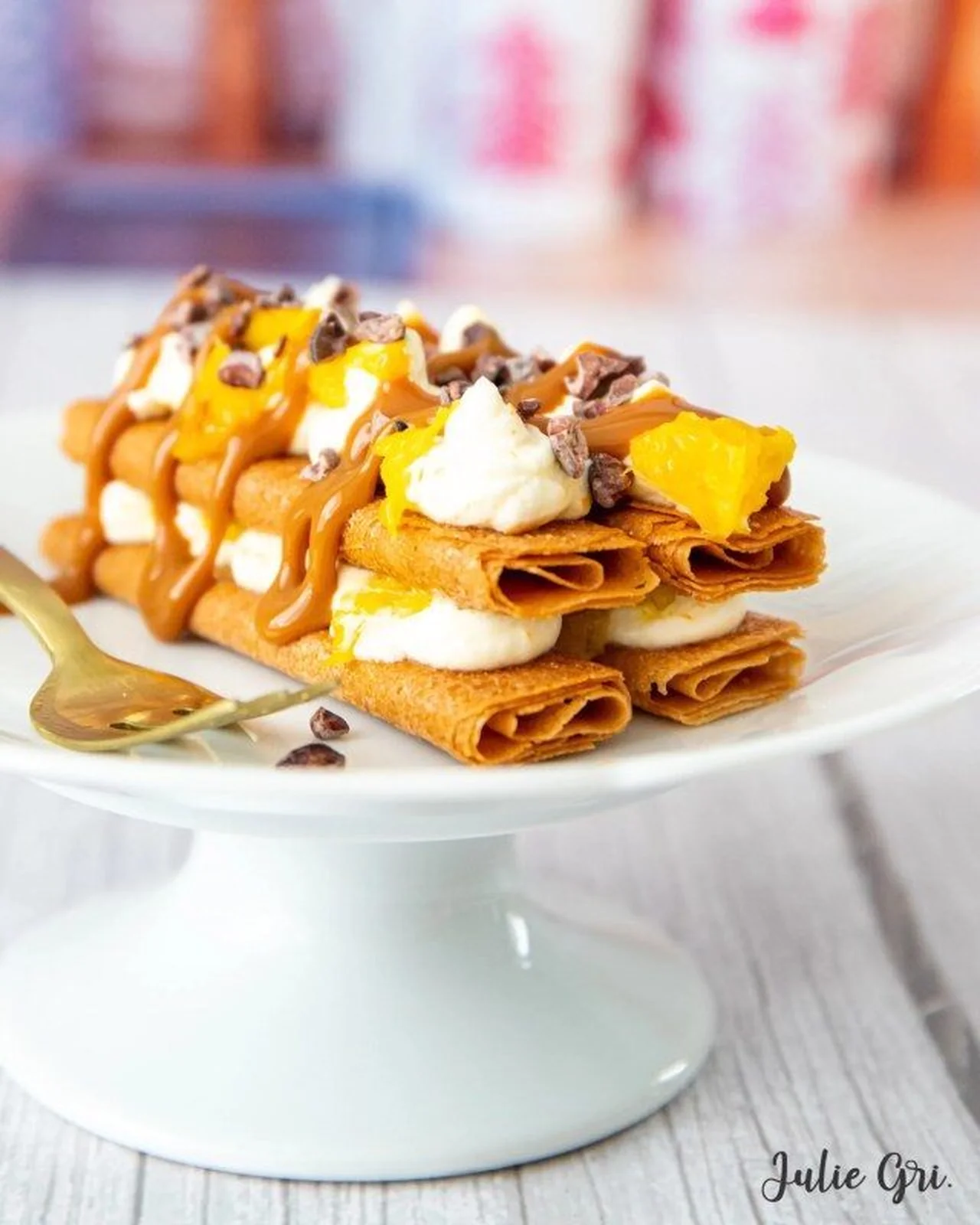 Mille-feuilles à l'orange et au caramel