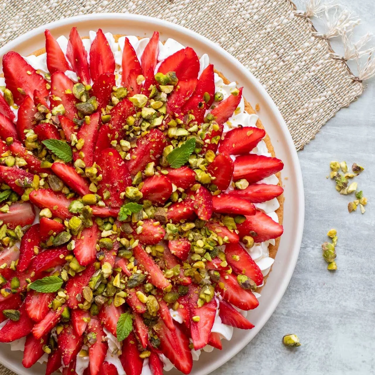 Tarte aux fraises, chantilly au mascarpone