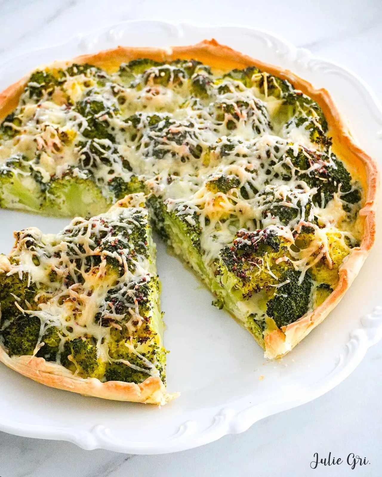 Tarte salée aux brocolis