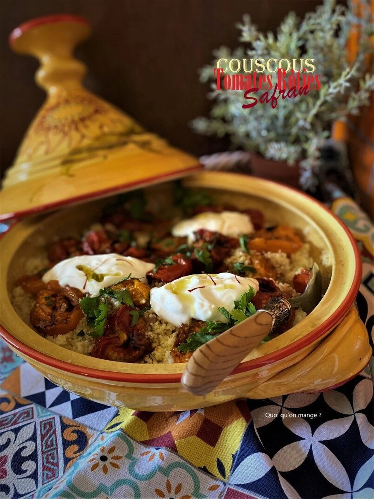 Couscous aux tomates séchées au four