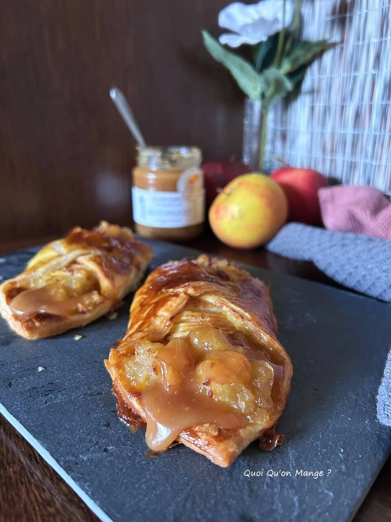 Feuilletés pommes et caramel au beurre salé