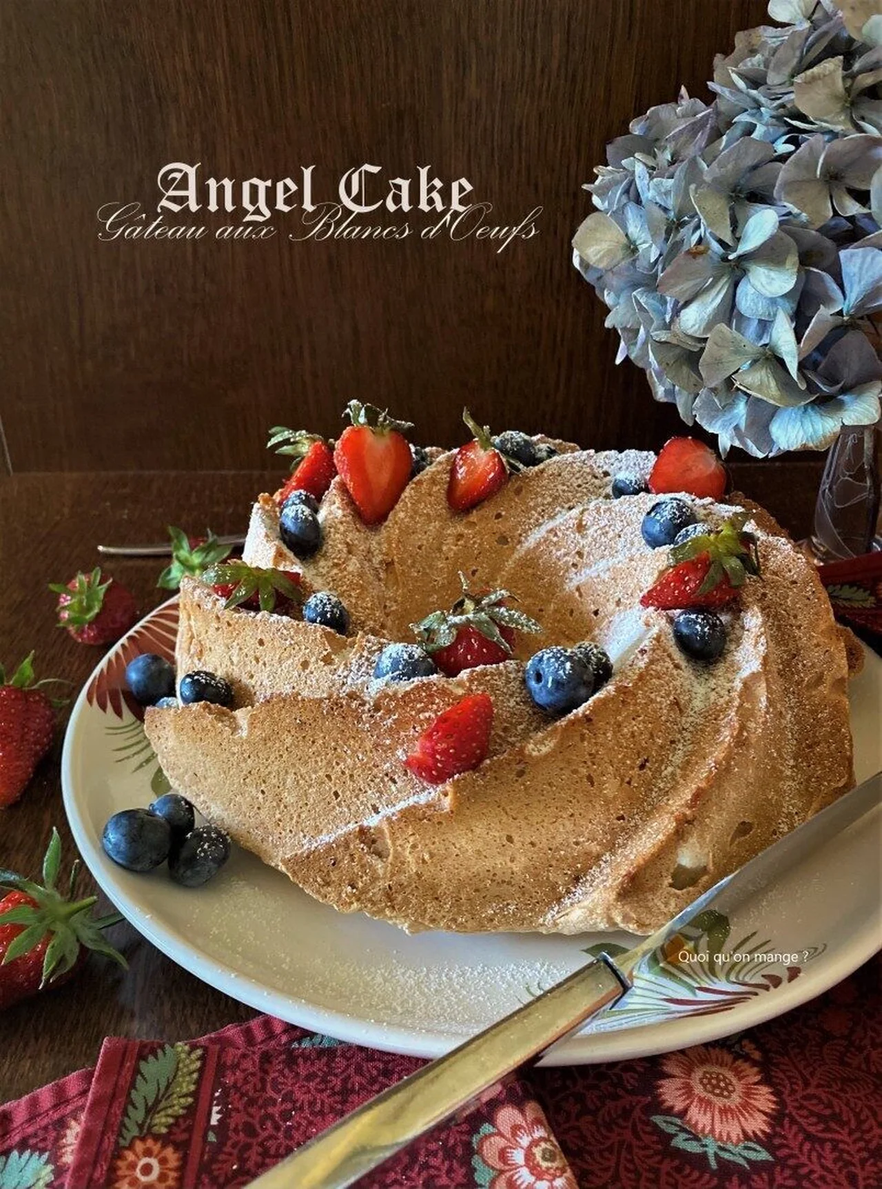 Gâteau aux blancs d'œufs comme un Angel Cake