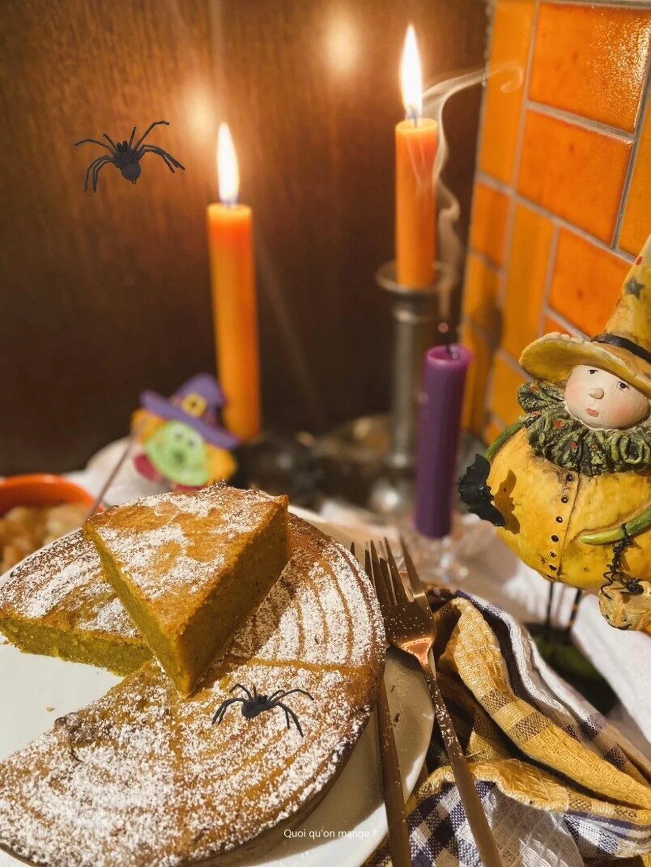 Gâteau d'Halloween au potimarron