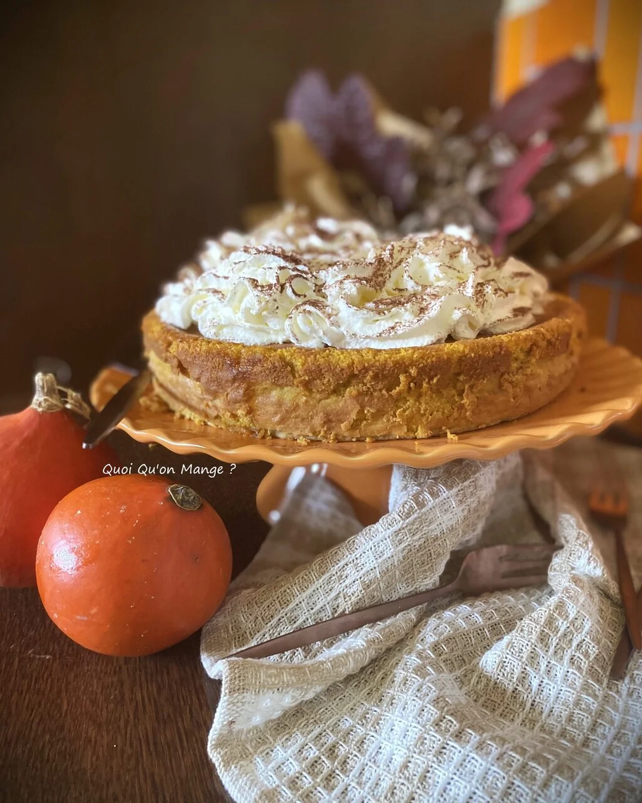 Gâteau moelleux épicé au potimarron