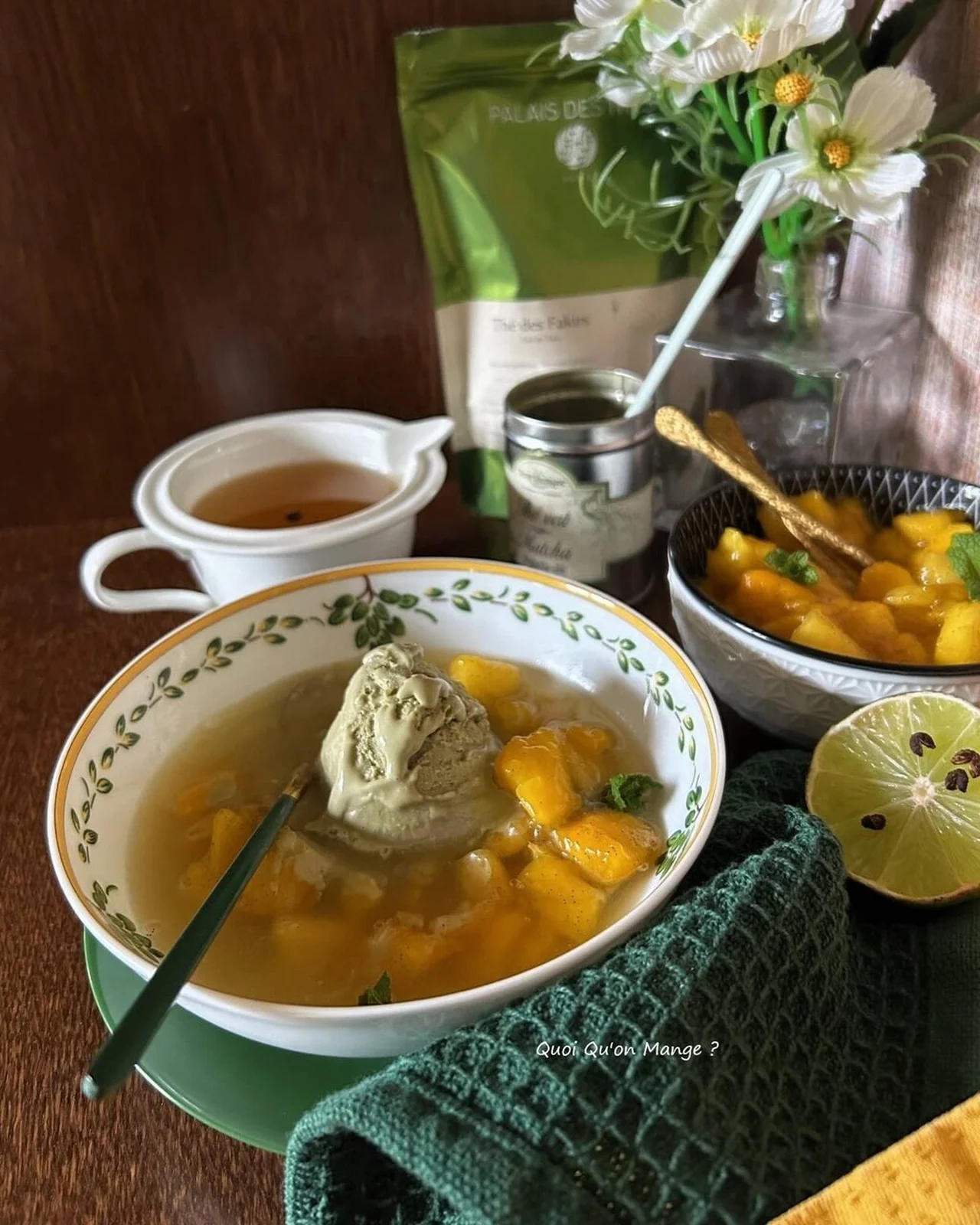 Glace au matcha