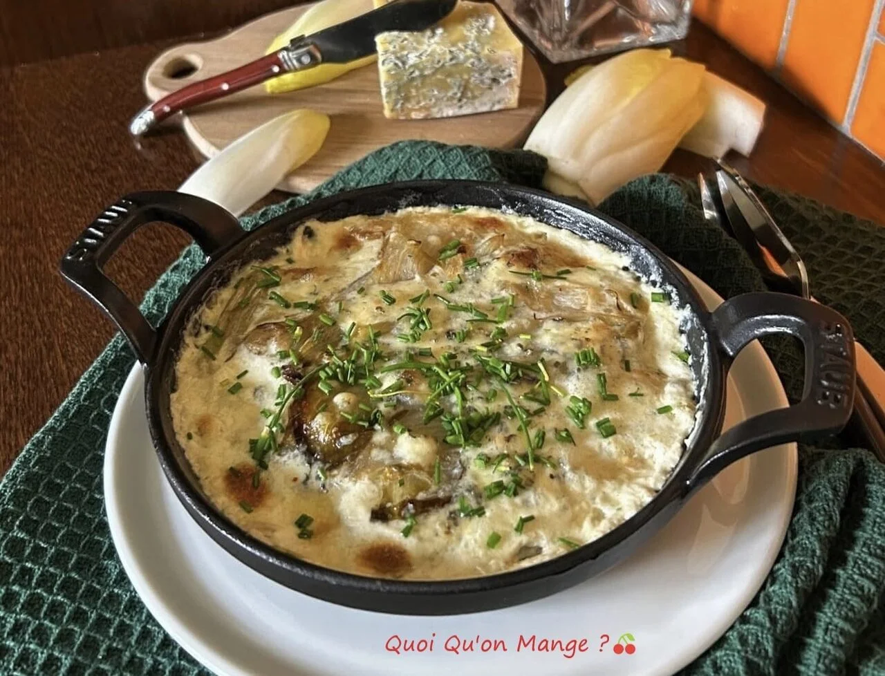 Gratin d'endives à la fourme de Montbrison