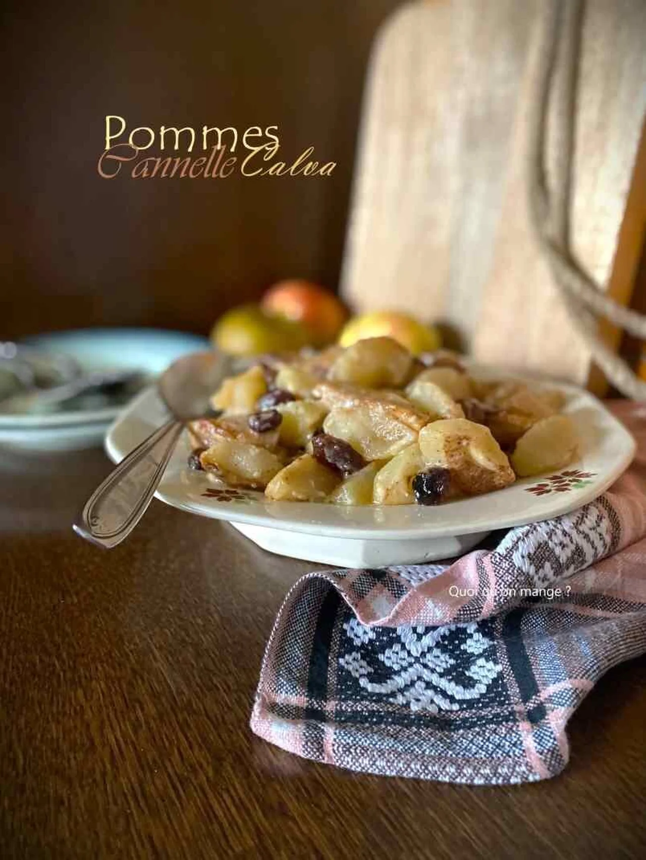 Gratin de pommes à la cannelle et au Calva