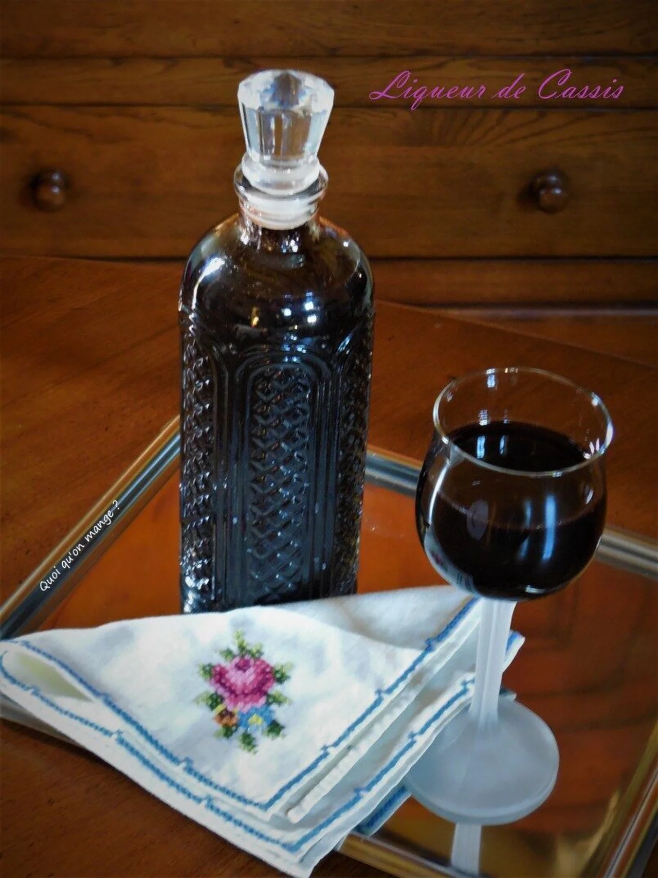 Liqueur de cassis maison