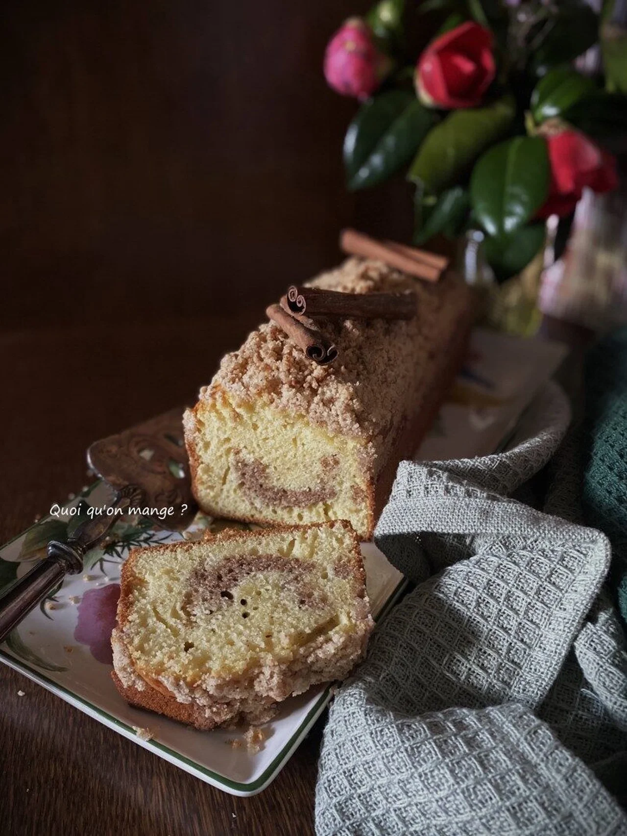 Marbré crumble à la cannelle