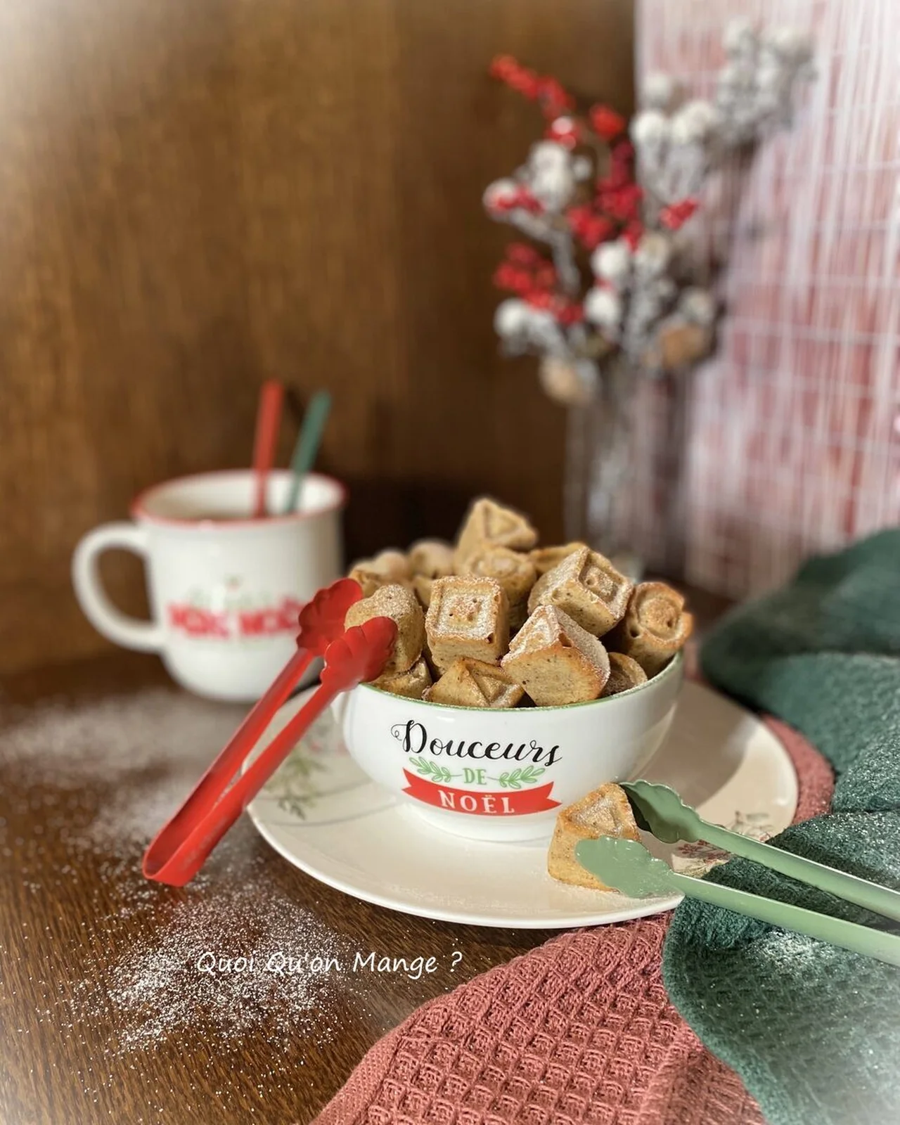Mini financiers à l'orange et aux épices de Noël