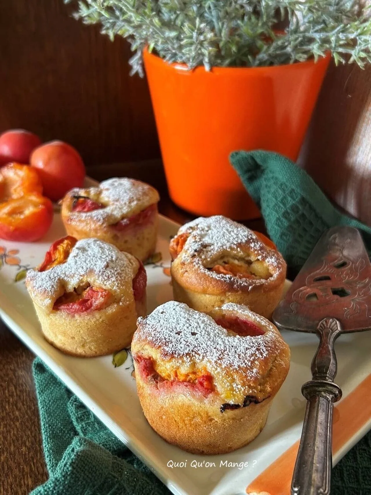 Mini gâteaux aux abricots