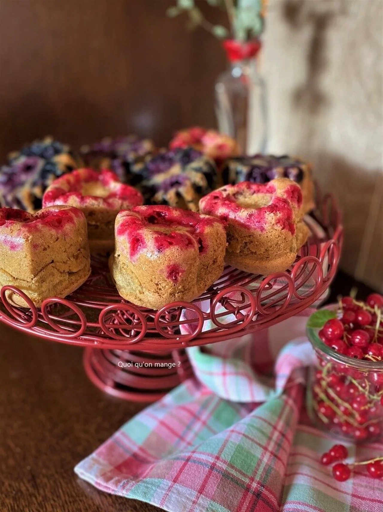 Mini gâteaux renversés aux groseilles