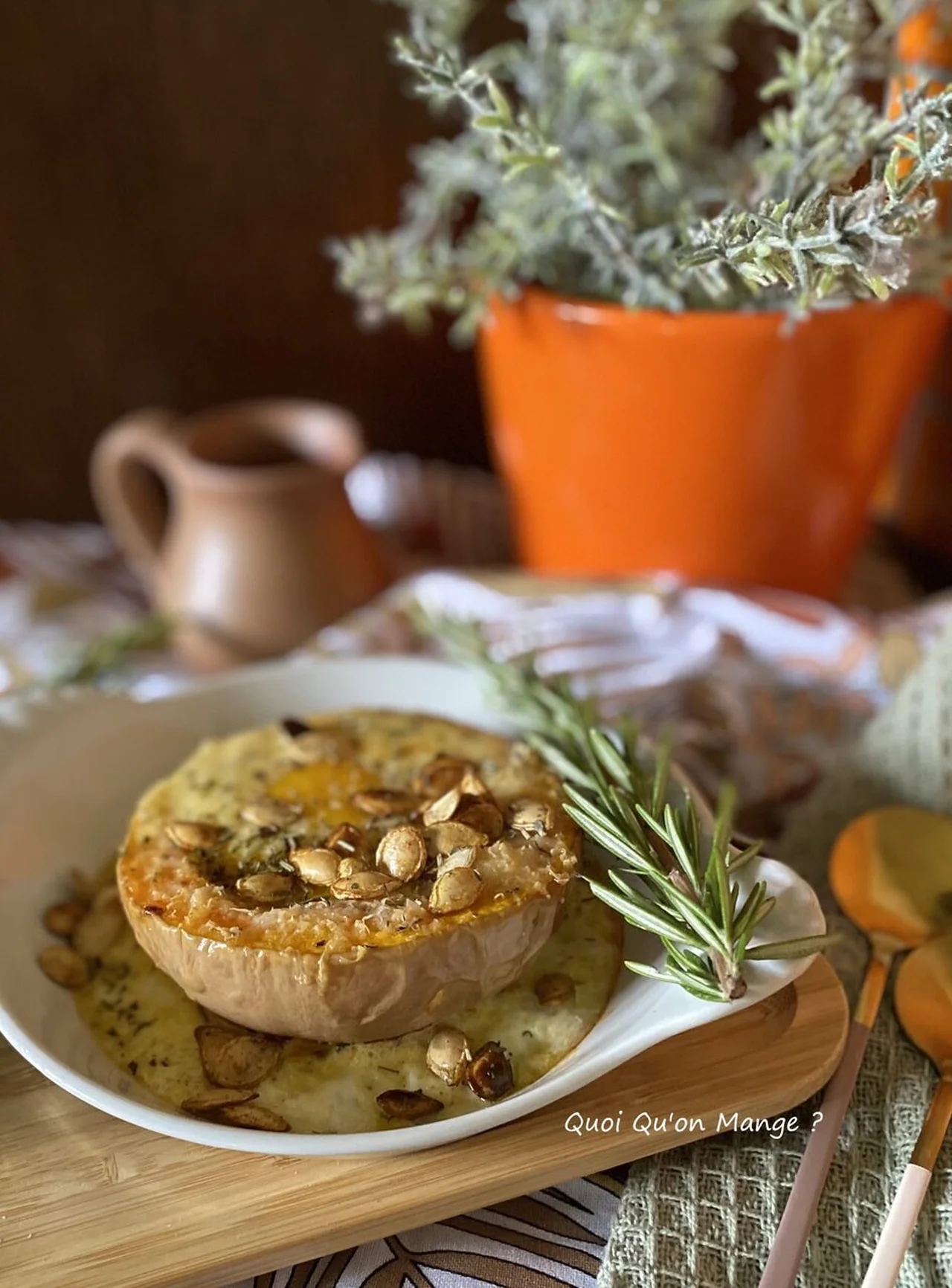 Nid de butternut pour œuf cocotte