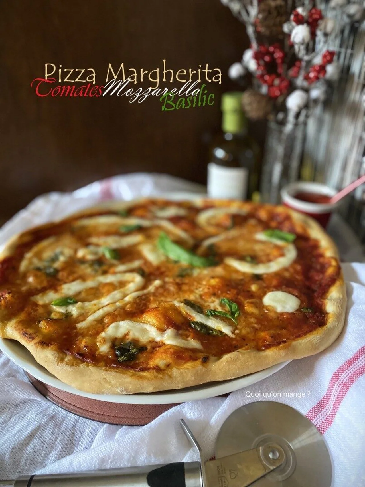 Pizza Margherita faite maison