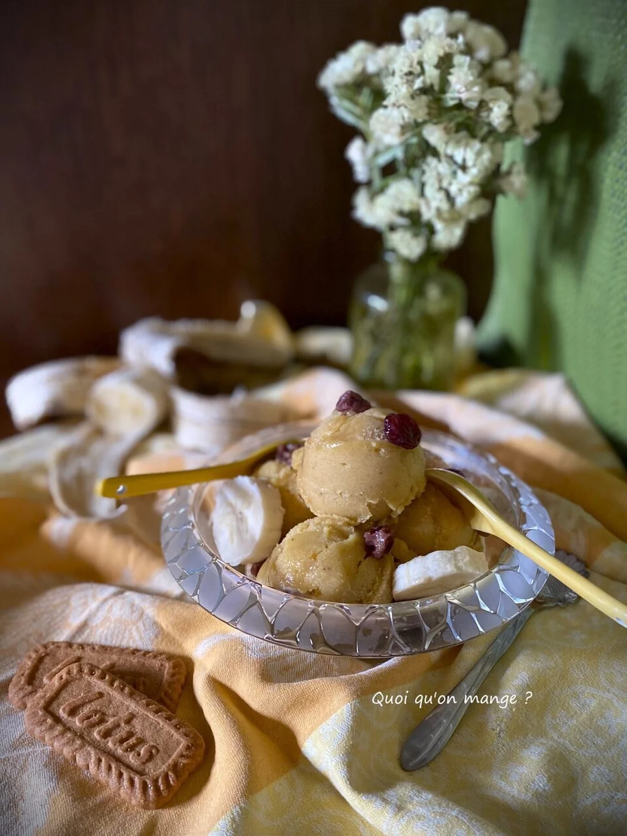 Sorbet banane et mangue