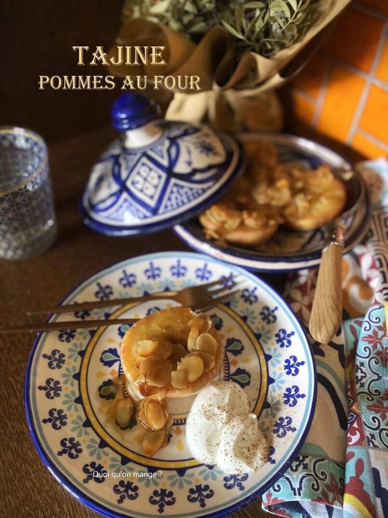 Tajine de pommes au four