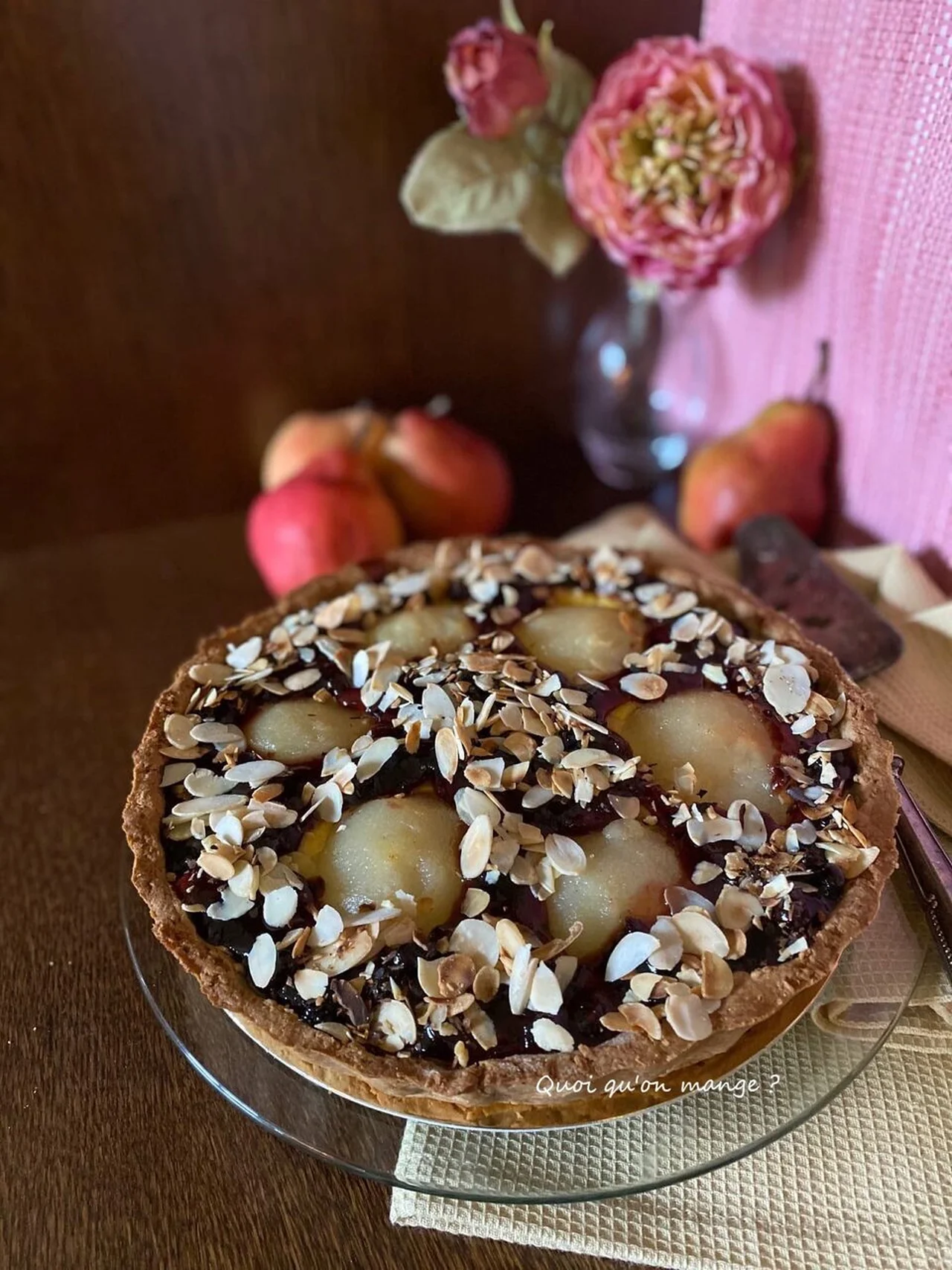 Tarte gourmande aux poires fraîches