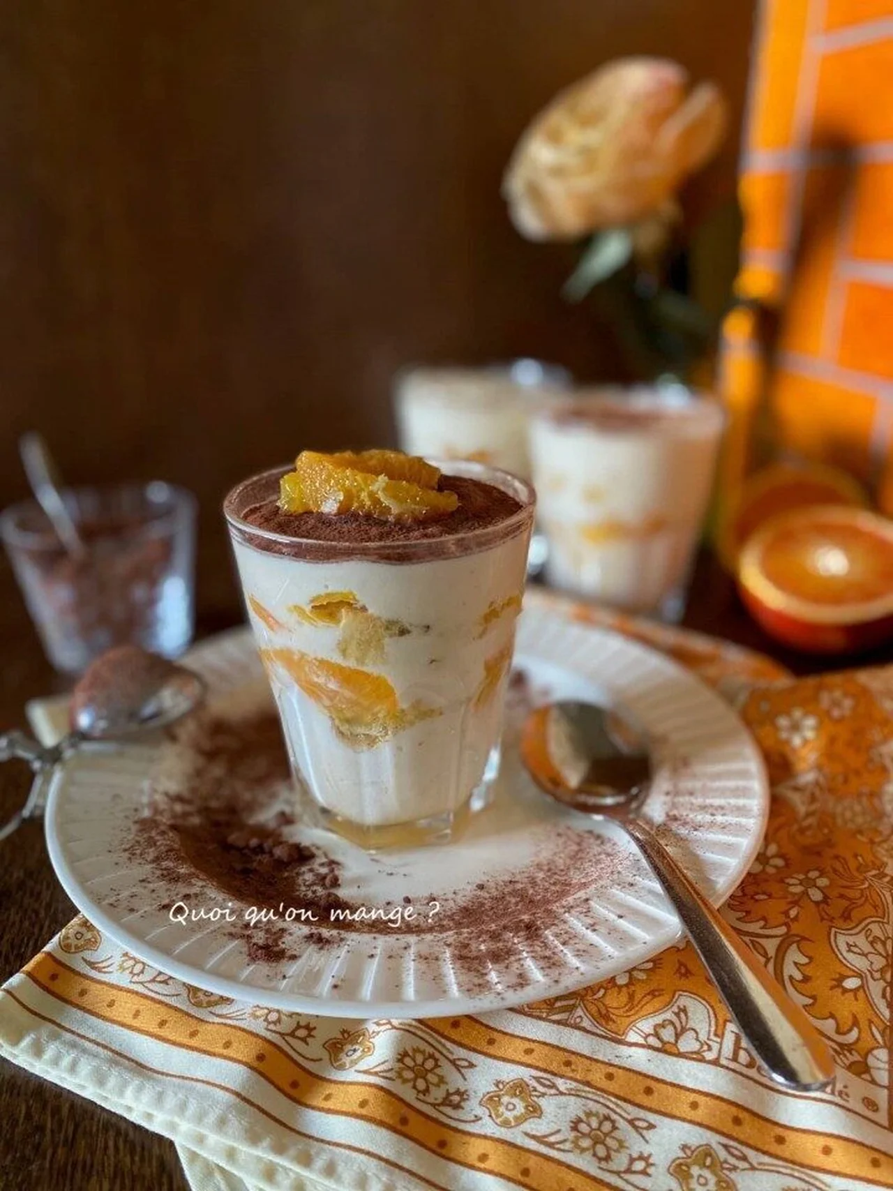 Tiramisù au Panettone, Limoncello et suprêmes d'oranges
