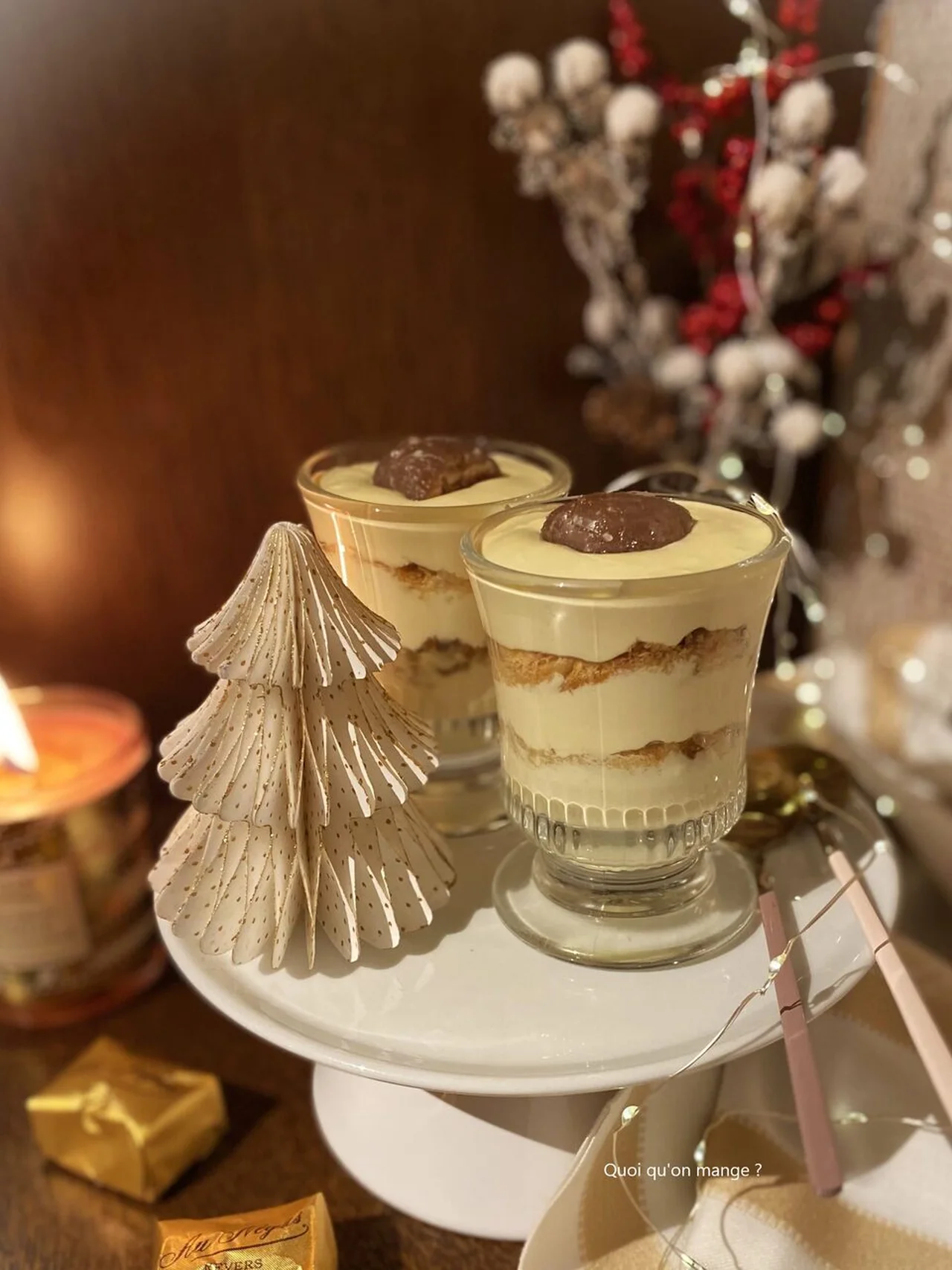 Tiramisù aux fruits confits