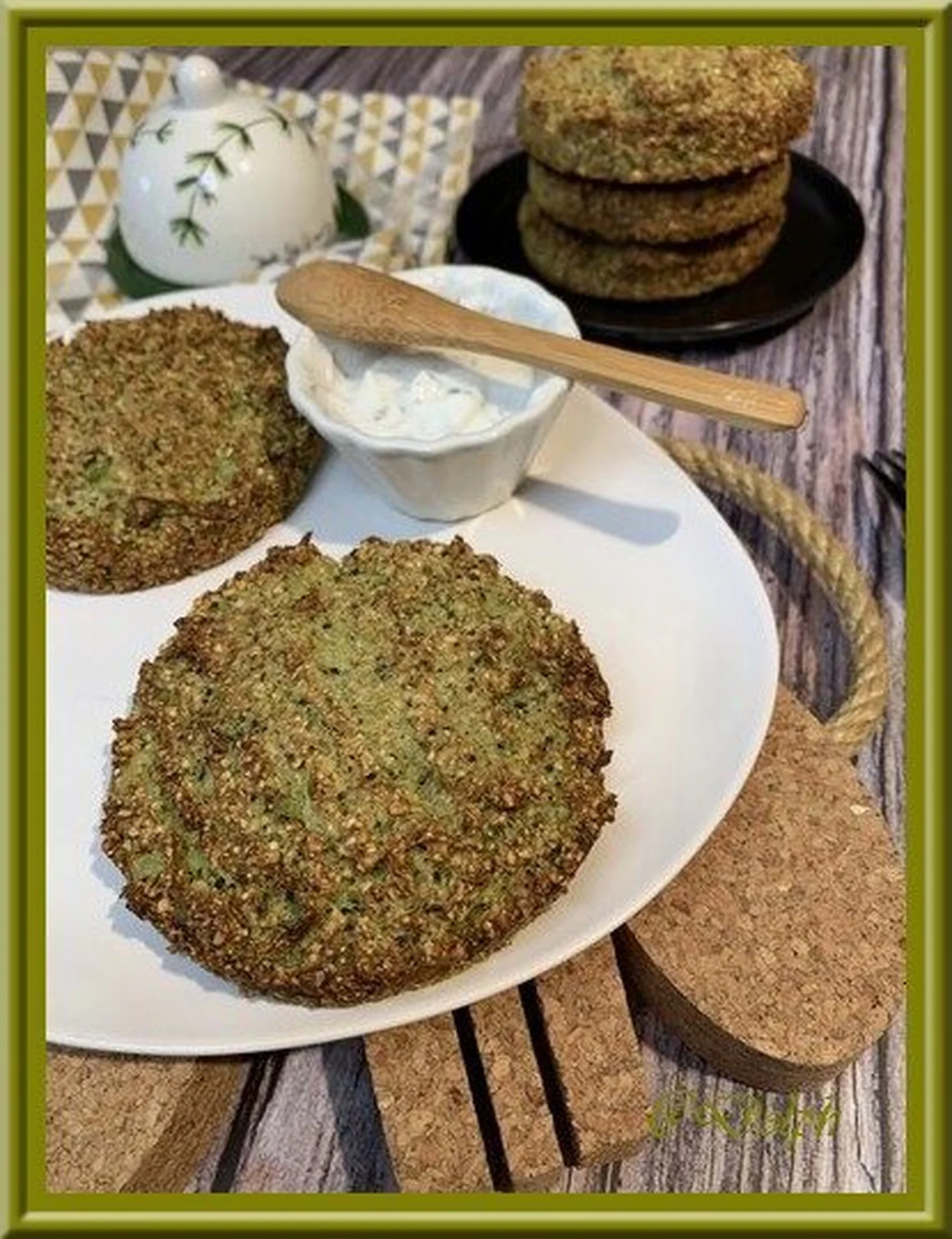 Galettes de brocoli au son d'avoine