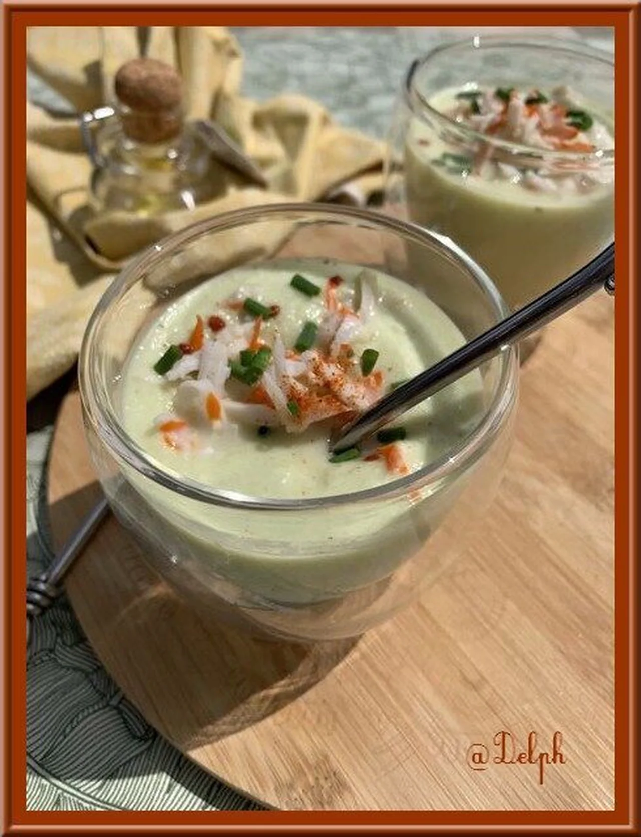 Gaspacho de concombre et avocat