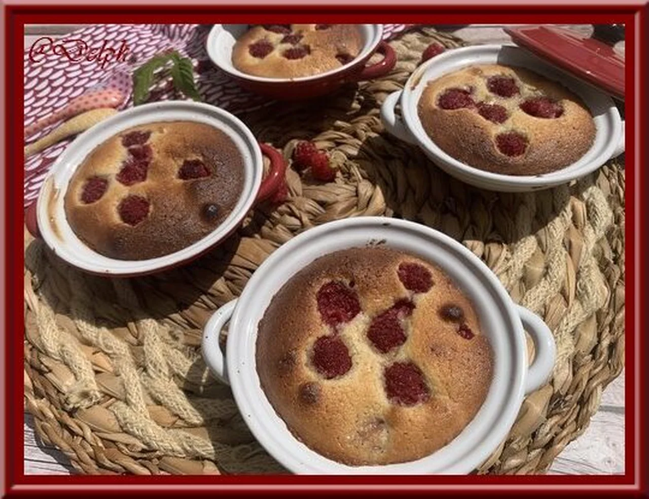 Gratin de framboises à la crème d'amande