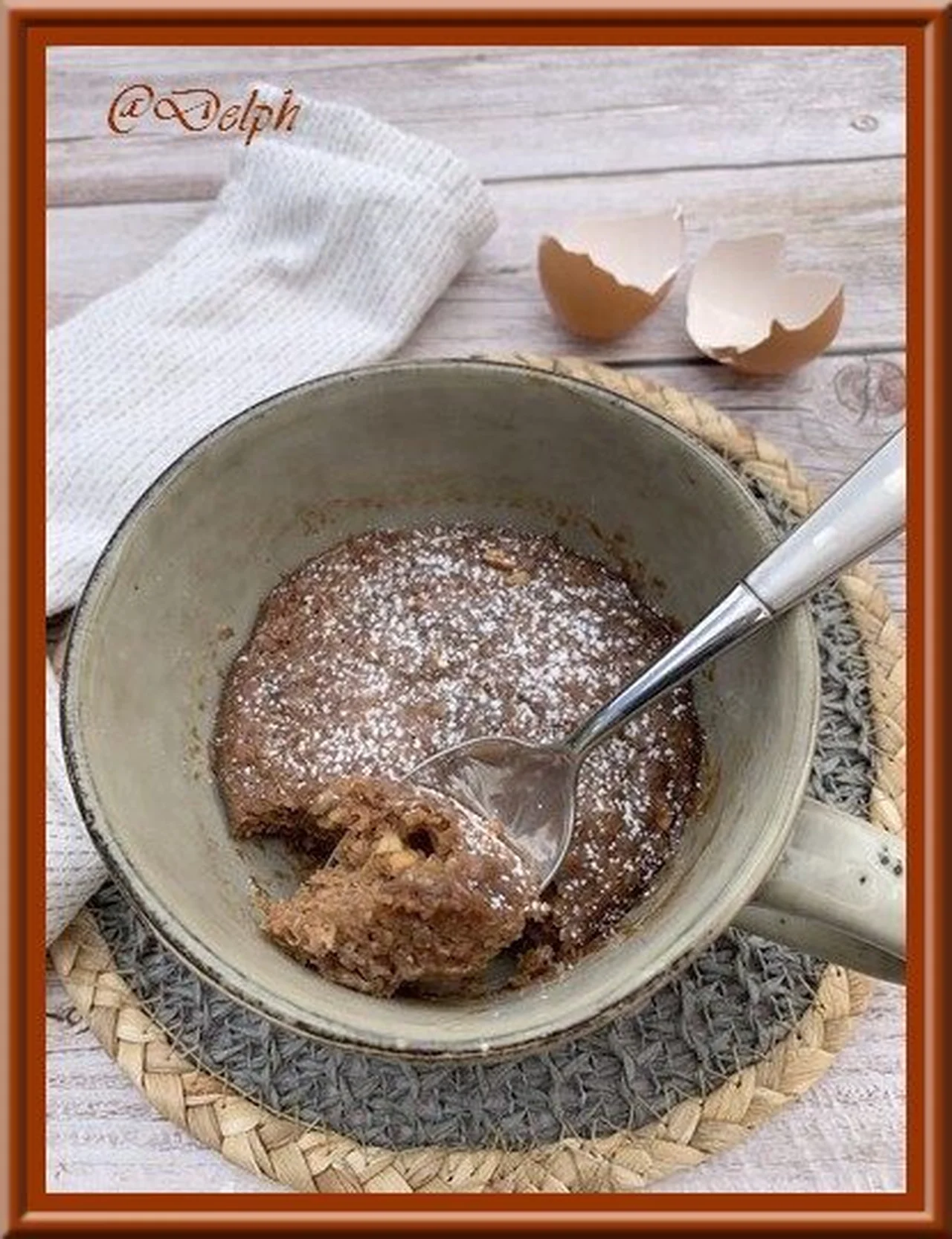 Mug cake beurre de cacahuètes et chocolat