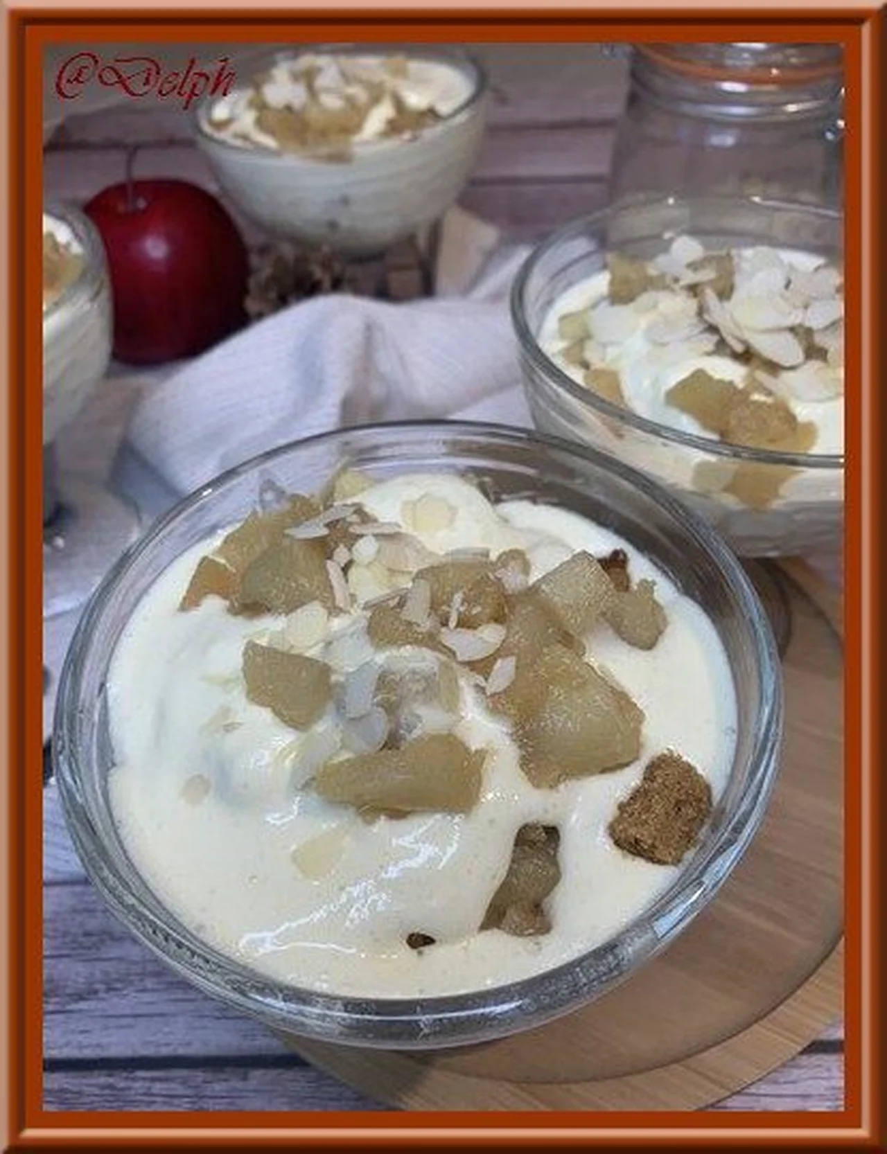 Tiramisu aux pommes et au pain d'épices