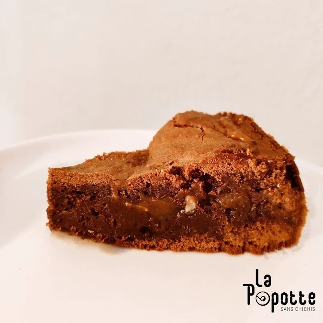 Brownie chocolat caramel beurre salé