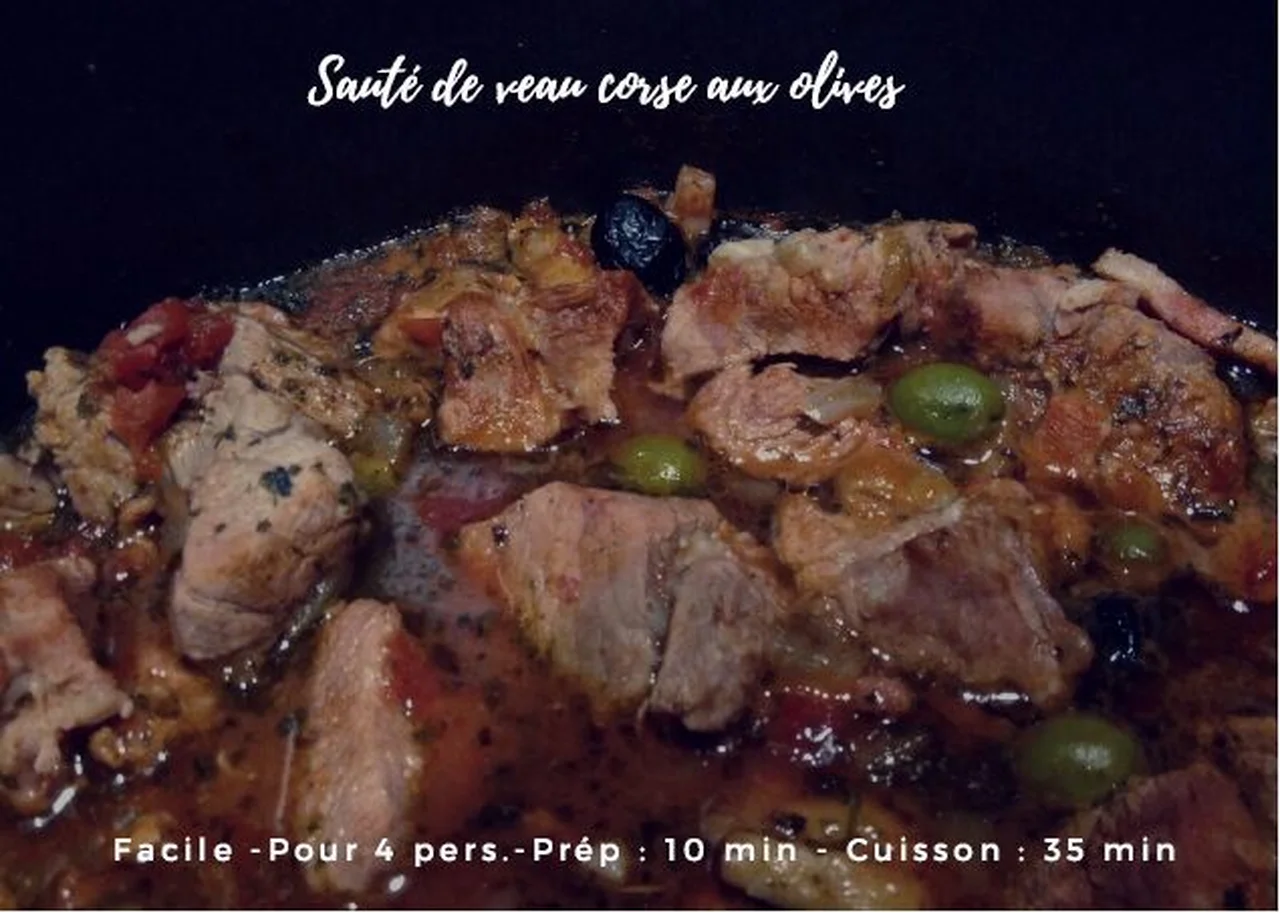 Sauté de veau corse aux olives