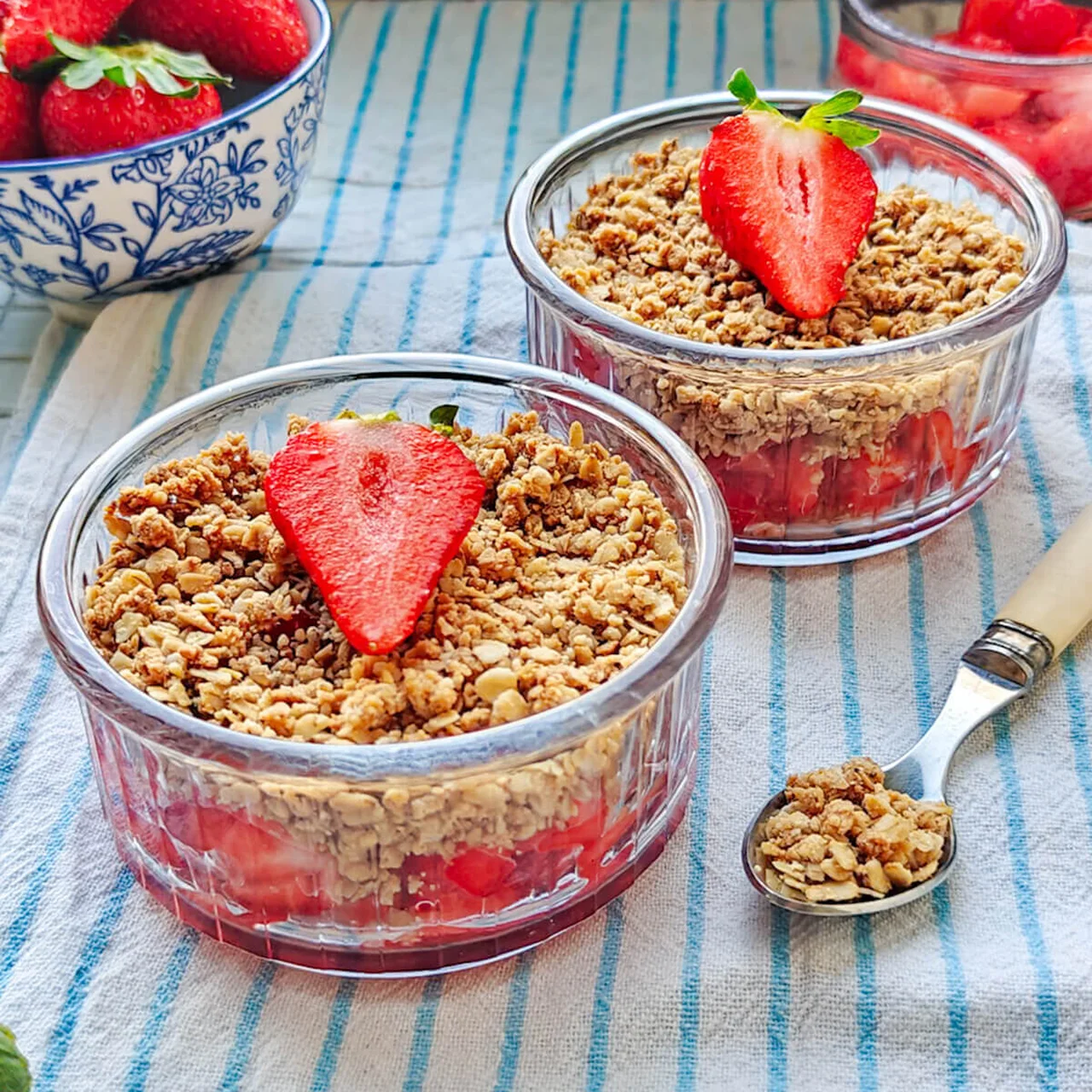 Crumble aux fraises