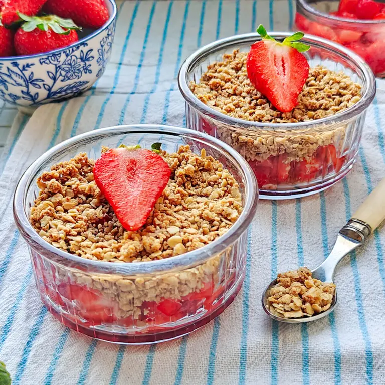 Crumble aux fraises