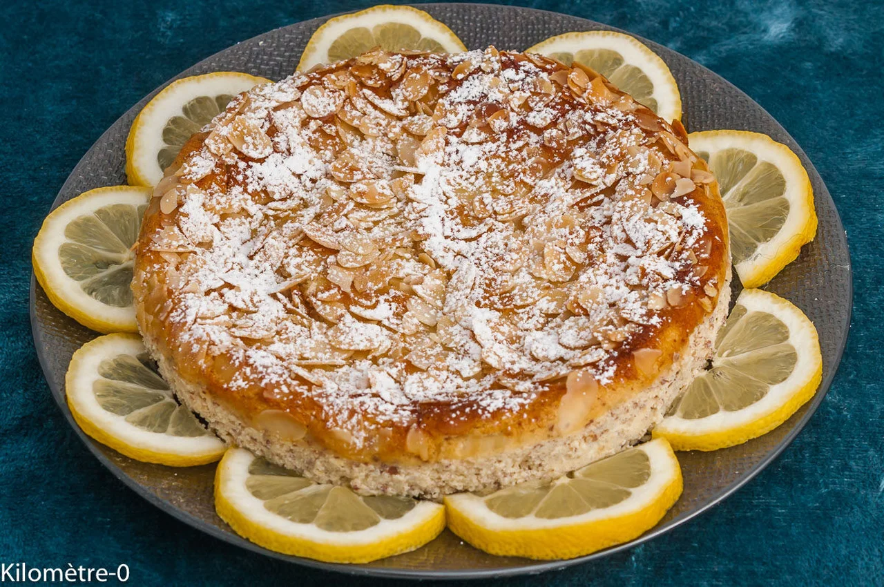 Gâteau à la ricotta, au citron et aux amandes