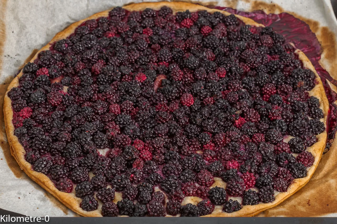 Tarte fine aux mûres