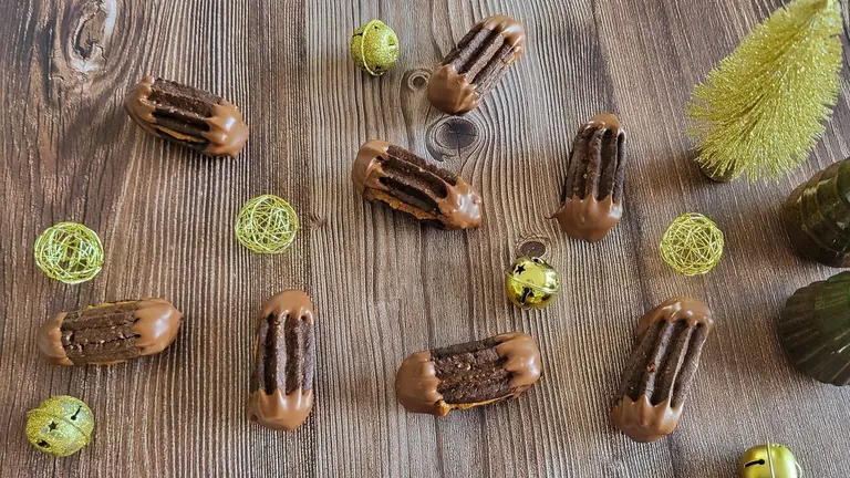 Bâtonnets au chocolat et au praliné