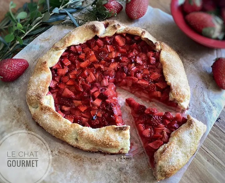 Tarte rustique aux fraises