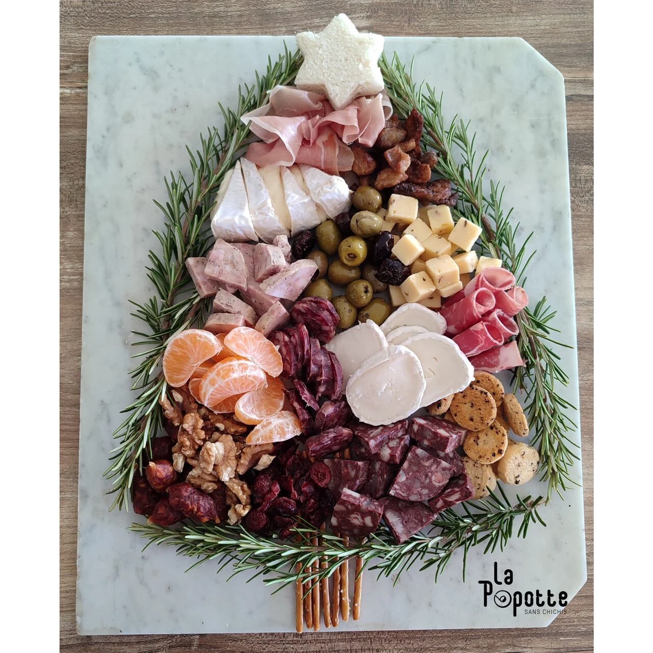 Sapin charcuterie fromage