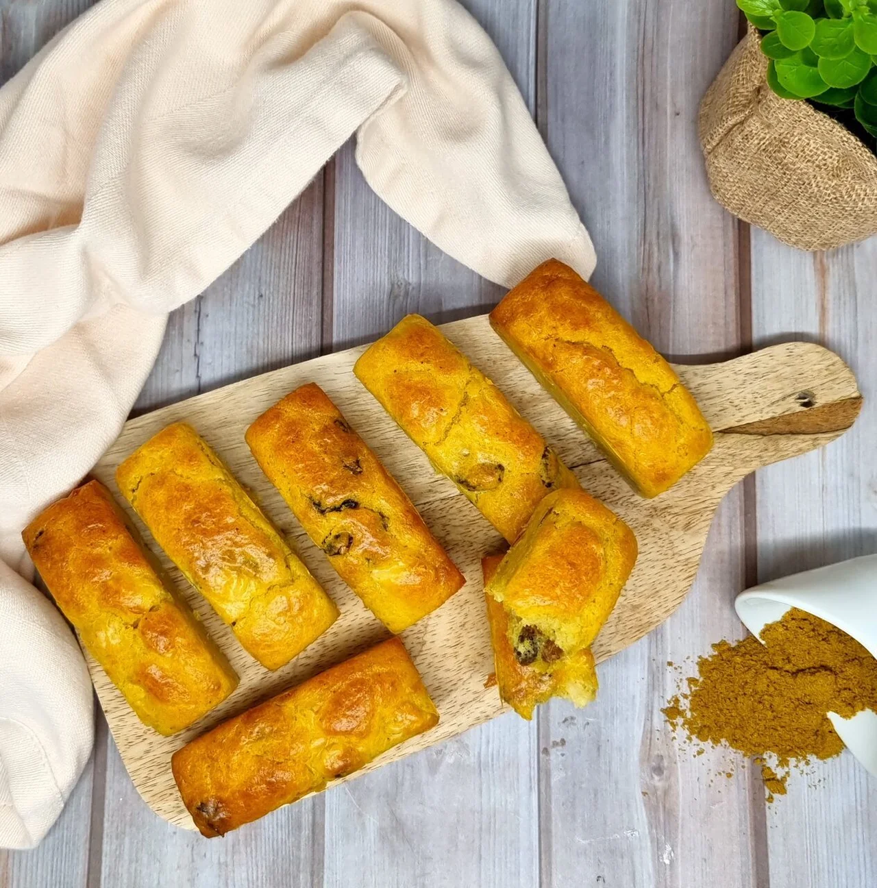 Mini cakes poulet et curry