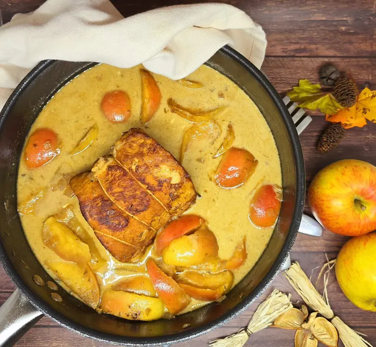 Rôti de porc au cidre