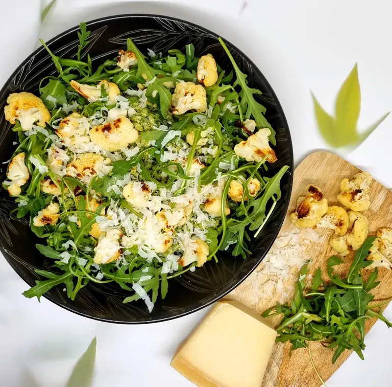 Salade tiède d'Ebly au pesto de roquette
