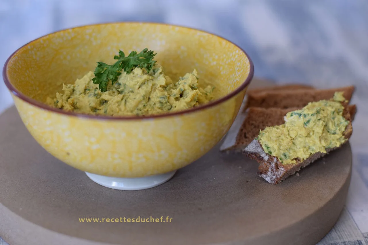 Tartinade de barbes de saint Jacques au fromage frais